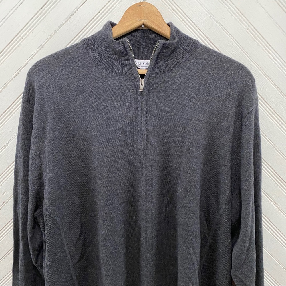 NWT Calvin Klein Extra Fine Merino Wool Sweater - Picture 2 of 12